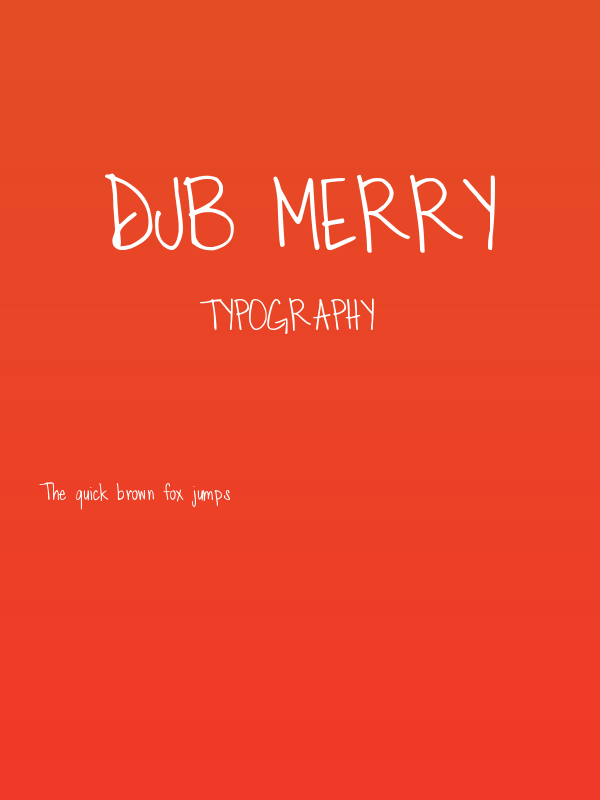 DJB Merry Poster
