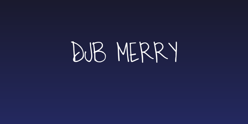 DJB Merry Social Header