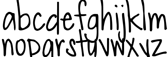 DJB Merry Font LOWERCASE