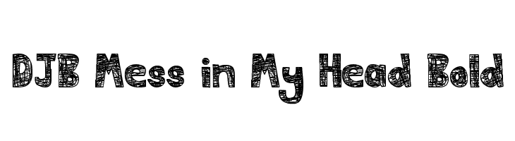DJB Mess in My Head Bold Font