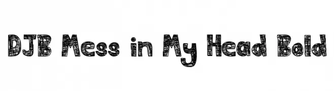 DJB Mess in My Head Bold  Скачать бесплатные шрифты