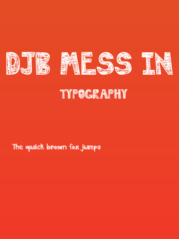 DJB Mess in My Head Bold Poster