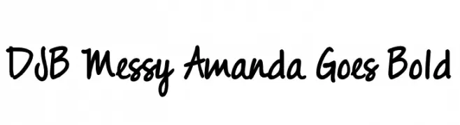 DJB Messy Amanda Goes Bold  Fuentes Gratis Descargar