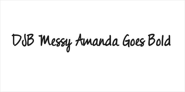 DJB Messy Amanda Goes Bold Logo