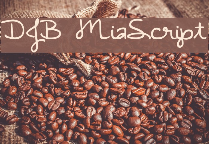 DJB MiaScript Font examples