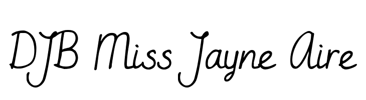 DJB Miss Jayne Aire  नि: शुल्क फ़ॉन्ट्स डाउनलोड