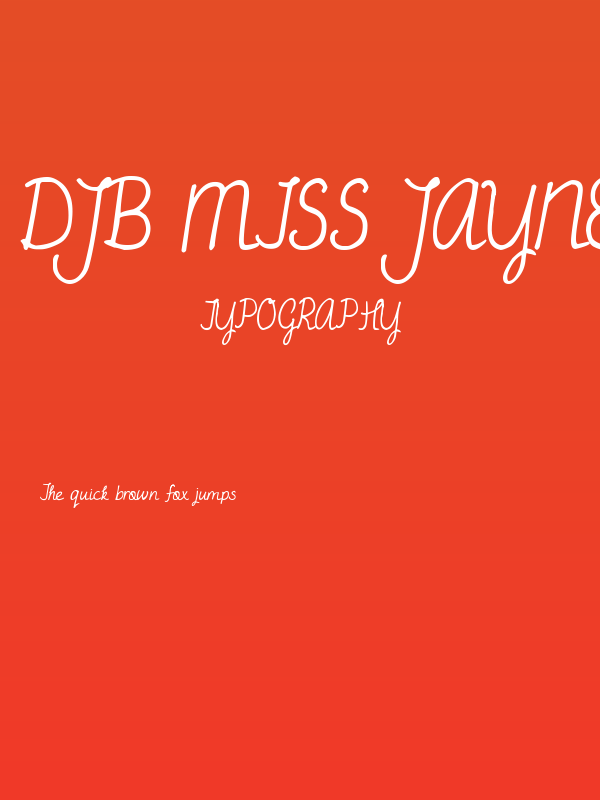 DJB Miss Jayne Aire Poster