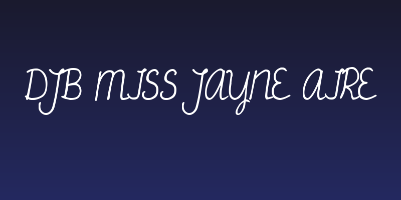 DJB Miss Jayne Aire Social Header