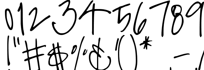 DJB Miss Jinkie Van Pelt Font OTHER CHARS
