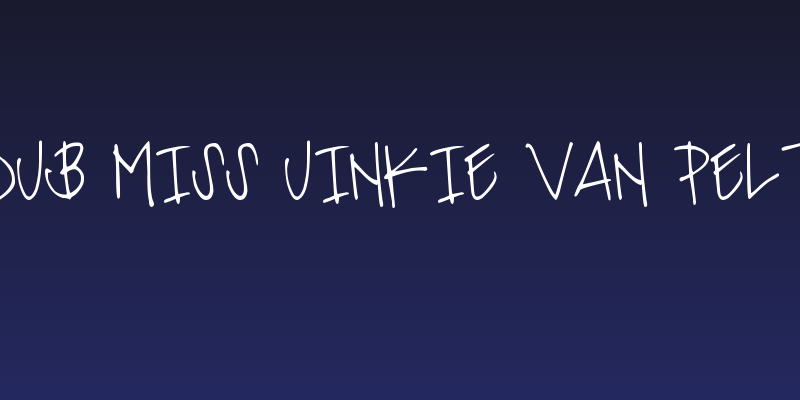 DJB Miss Jinkie Van Pelt Social Header