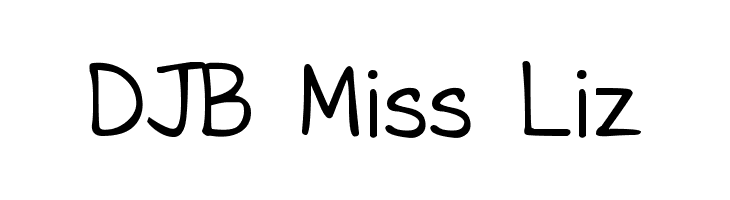 DJB Miss Liz Font