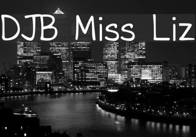 DJB Miss Liz Font examples