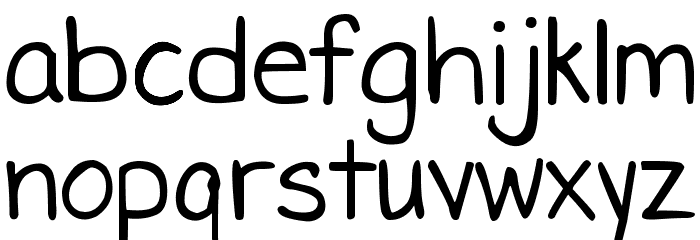 DJB Miss Liz Font LOWERCASE