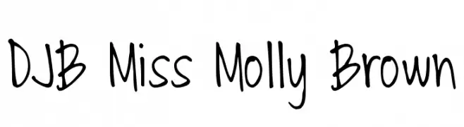 DJB Miss Molly Brown  Fuentes Gratis Descargar