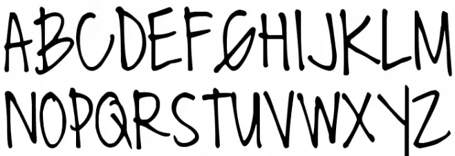 DJB Miss Molly Brown Schriftart Groß