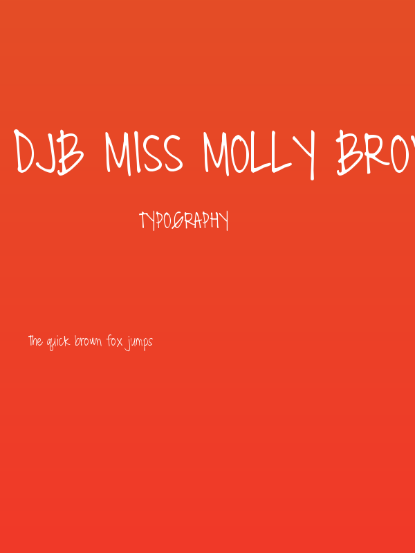 DJB Miss Molly Brown Poster