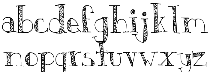 DJB Monkey Scratches Font LOWERCASE