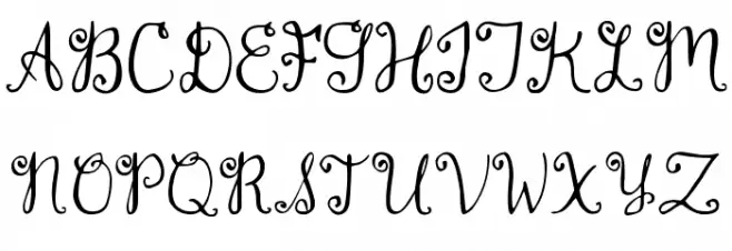 DJB Monogram 字体 小写
