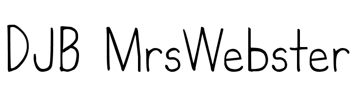 DJB MrsWebster Font