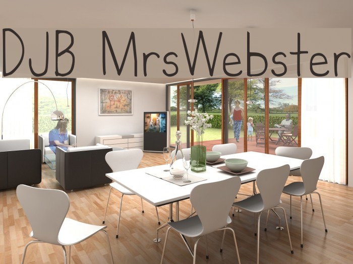 DJB MrsWebster Font examples