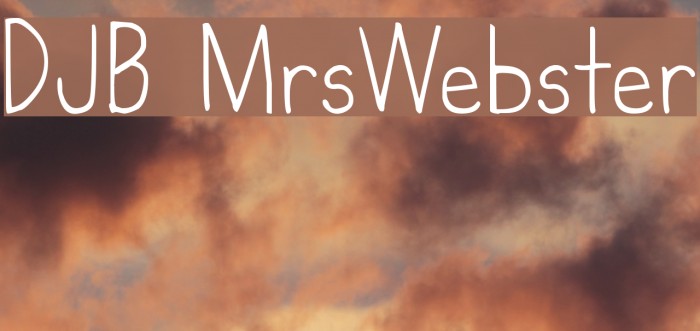 DJB MrsWebster Font examples