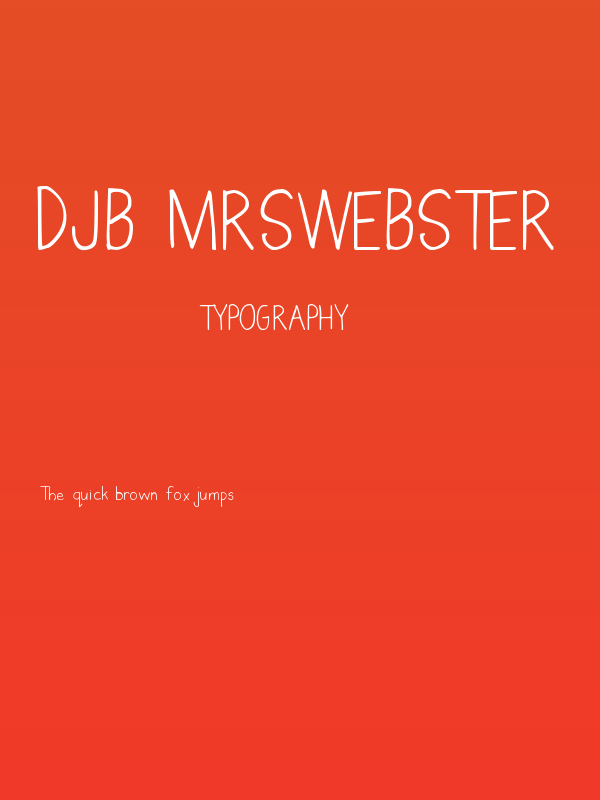 DJB MrsWebster Poster