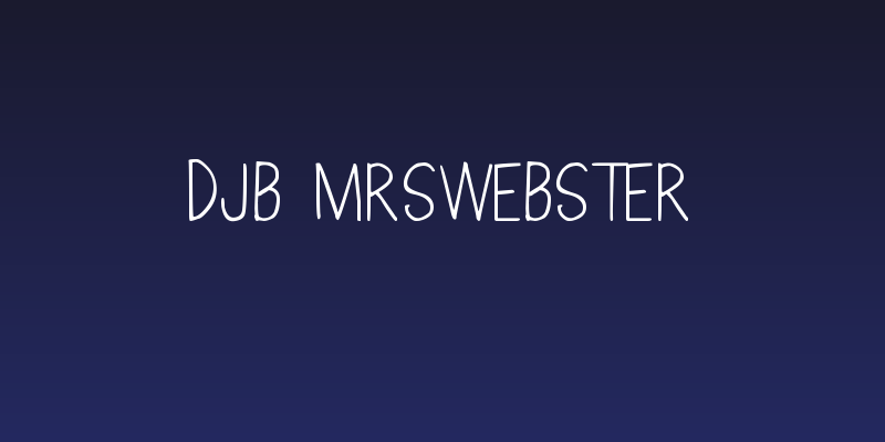 DJB MrsWebster Social Header