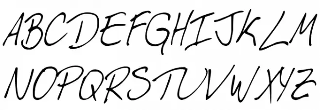 DJB My Boyfriend's Handwriting لخطوط تنزيل الأحرف الكبيرة