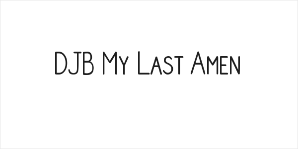 DJB My Last Amen Logo