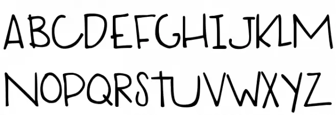 DJB My Mood Ring Says Blah Schriftart Groß