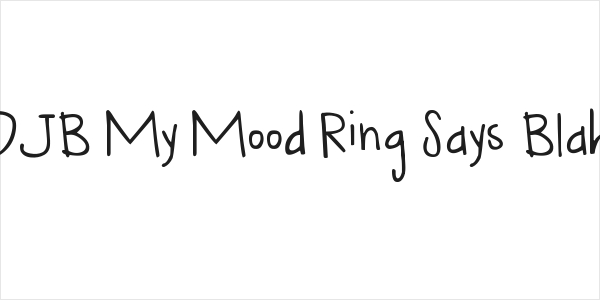 DJB My Mood Ring Says Blah Logo
