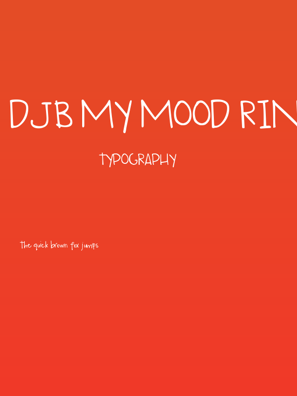 DJB My Mood Ring Says Blah Poster