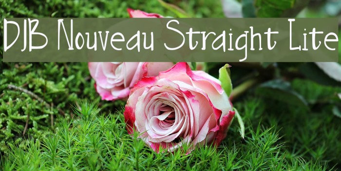 DJB Nouveau Straight Lite फ़ॉन्ट examples