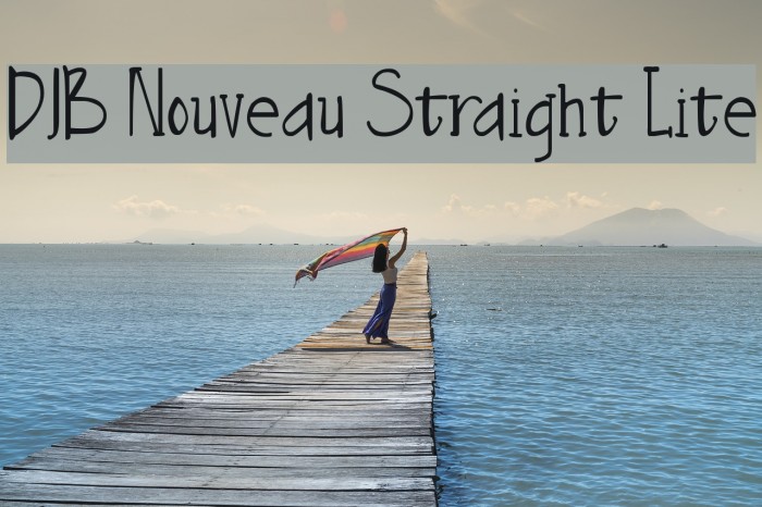 DJB Nouveau Straight Lite फ़ॉन्ट examples