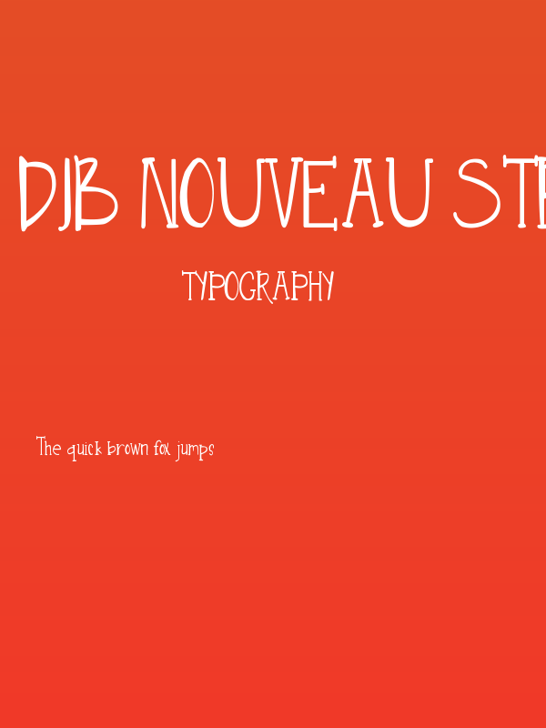 DJB Nouveau Straight Lite Poster