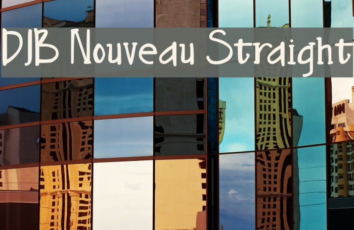 DJB Nouveau Straight Font examples