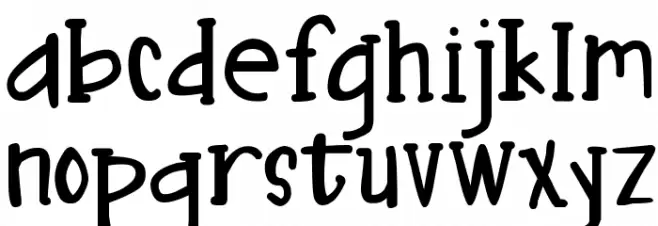 DJB Nouveau Straight 字体 小写
