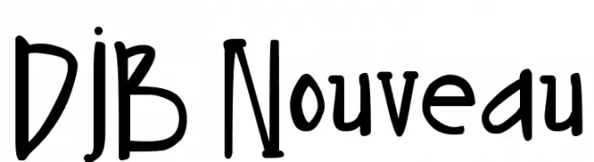 DJB Nouveau  Frei Schriftart Herunterladen