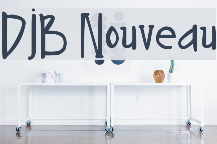 DJB Nouveau Font examples