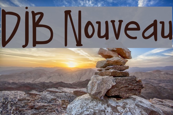 DJB Nouveau Font examples