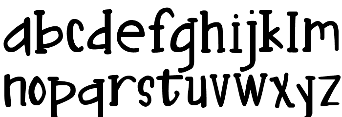 DJB Nouveau Font LOWERCASE