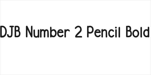 DJB Number 2 Pencil Bold Logo