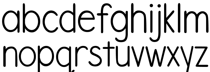 DJB Number 2 Pencil Font LOWERCASE