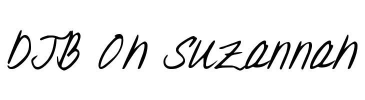 DJB Oh Suzannah Font