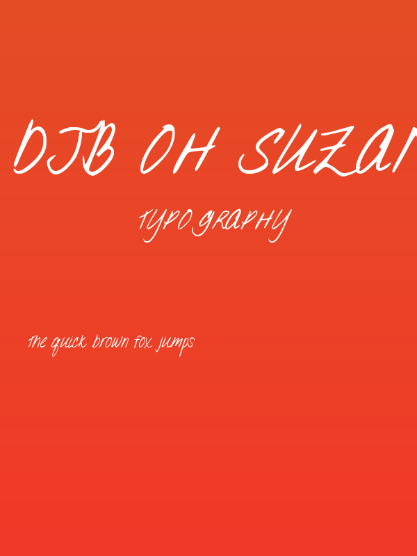 DJB Oh Suzannah Poster