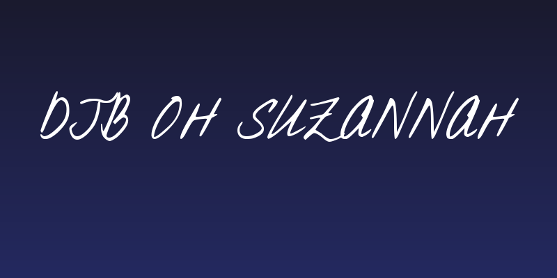 DJB Oh Suzannah Social Header