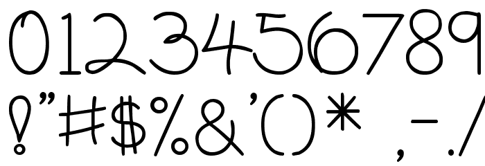 DJB On the Lighter Side Font OTHER CHARS