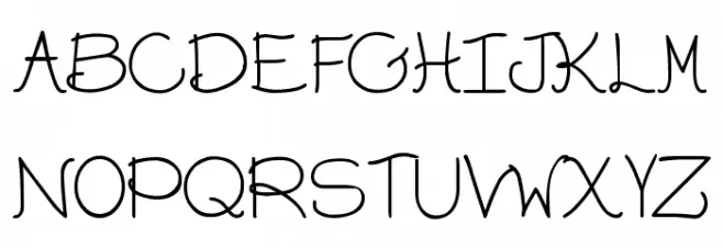 DJB On the Lighter Side Font Litere mari