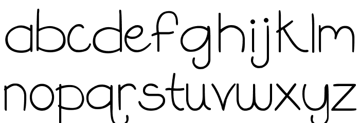 DJB On the Lighter Side Font LOWERCASE