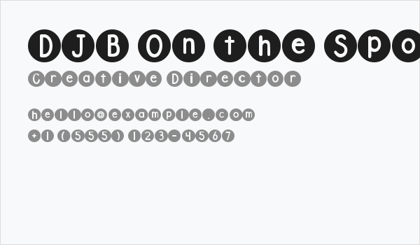 DJB On the Spot Business Card